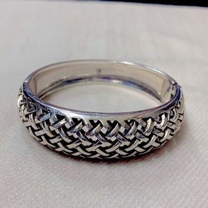 Brighton bracelet hinged silver tone